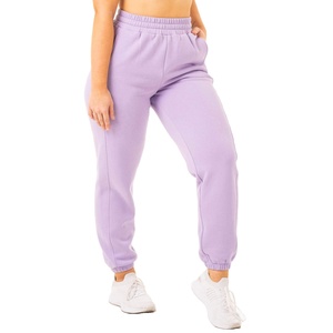 Pantalon de jogging ample pour femme en molleton brossé, coupe droite, taille à cordon de serrage, pour usage quotidien, Usine de vêtements sur mesure - Product Image 4