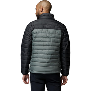 Veste polaire d'hiver pour homme, couleur olive, col montant, fermeture éclair, coupe-vent, décontractée, coupe standard, longueur normale - Product Image 6