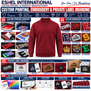 Sudaderas con cuello simulado y opciones personalizadas de 300 GSM. Fábrica de ropa personalizada para compradores mayoristas y marcas de moda a nivel mundial. - Product Image 6