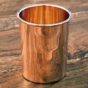 Gobelet en cuivre 250 ml à paroi simple, résistant à la chaleur, design classique, écologique, portable, pour la randonnée, le bureau, compatible lave-vaisselle et micro-ondes, chaud - Product Image 5