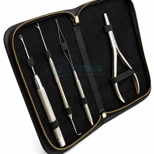 Kit Profesional de Extensiones de Cabello con Micro Anillos de Acero Inoxidable, 4 Piezas, Alicates de 7 Pulgadas, Herramienta de Bucle, Aguja de Tracción, Gancho de Crochet Reutilizable - Product Image 1