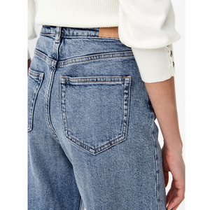 Jean Skinny Femme Couleur Ivoire en Denim Coton Tendance avec Logo Personnalisable Coupe Décontractée Léger Taille Haute pour Femmes - Product Image 6