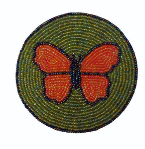 Posavasos con Cuentas Más Vendido con Diseño de Mariposa Naranja, Estilo Bohemio, Tapetes y Almohadillas, Posavasos al Mejor Precio - Product Image 1