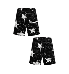Shorts de bain grande taille pour hommes Ferocious Clothing, imprimé galaxie par sublimation, taille élastique, décontractés - Product Image 1