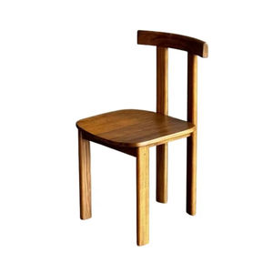 Silla de Comedor de Teca Personalizada, Duradera y de Primera Calidad, Diseño Moderno y Minimalista, Muebles de Madera Sólida para Apartamento, Hogar, Oficina y Sala de Estar - Product Image 1