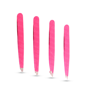 Pinzas Profesionales para Cejas de Acero Inoxidable, Punta Inclinada, Ecológicas, Antiestáticas, Duraderas, con Recubrimiento de Color, para Eliminar Vello Suelto - Product Image 3