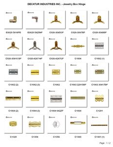 Charnière décorative en acier pour petite boîte - Product Image 6