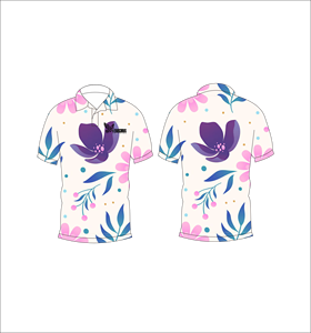 Polo pour homme à imprimé floral, manches courtes, décontracté, été, tissé en polyester, respirant, coupe classique, vêtements décontractés - Product Image 1