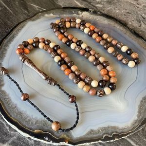 Tasbih Mala de Madera Pulida Hecho a Mano, Duradero y Ecológico, Diseñado para la Devoción, la Meditación y los Rituales Religiosos - Product Image 2