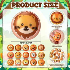 30 Palline Antistress a Forma di Animali, Leone e Gatto, in Schiuma, Rimbalzanti, per Esercizi Manuali, Regalo, Decorazione per Feste di Halloween e Compleanno - Product Image 2