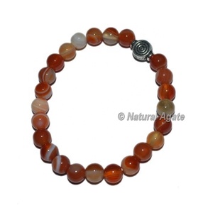 Bracelet en cornaline rouge avec breloque papillon – Vente en gros – Bracelet en perles de cornaline naturelle - Product Image 3