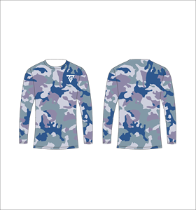 Camiseta de Manga Larga para Hombre, Color Azul Cian Marino, Diseño Geométrico Abstracto con Patrón de Azulejos Cruzados, Cuello Redondo, Estilo Casual, Ropa Deportiva, para Gimnasio y Entrenamiento - Product Image 5