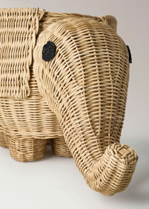 Handmade Woven <b>Elephant</b> Rattan Basket <b>Decorative</b> Organizer Kid <b>Elephant</b> Rattan Eco Friendly Non Toxic Children Toys Wholesale - Product Image 5