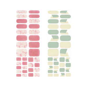 Semi Cured Gel Nail Strip Korea Production OEM Custom Nail <b>Stickers</b> Pink Age French - Product Image 3