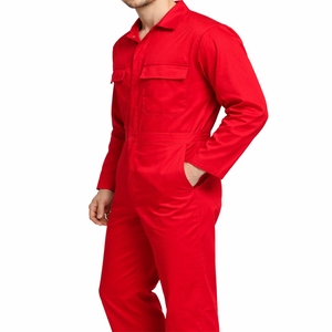 ชุดคลุมทำงานสีพื้นสำหรับผู้ชาย ชุดยูนิฟอร์มอุตสาหกรรม ทนทาน ป้องกันภัย ชุดจั๊มสูทช่างซ่อม ออกแบบได้ตามต้องการ ชุดทำงานสำหรับผู้ชาย - Product Image 6