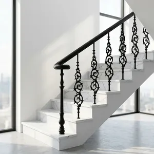 Premium Iron Hand <b>Railing</b> with Decorative Metal Design for Staircases Balconies Gardens Residential Properties and Modern Commer - Product Image 1