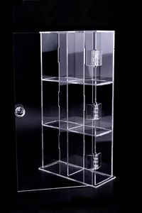 Vitrine de pâtisserie en acrylique écologique personnalisée avec base en verre pour les pâtisseries - Product Image 2