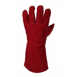 Full Grain Goatskin High Quality Heat-Resistant Anti-Vibration Anti-Slip Waterproof Breathable 7 oz <b>Knit</b> Wrist Welding <b>Gloves</b> - Product Image 4