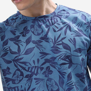 T-shirts décontractés pour hommes de haute qualité OEM, col rond, manches courtes, coupe classique, 100% coton, écologiques, 220g, impression sérigraphique, logo personnalisé - Product Image 6