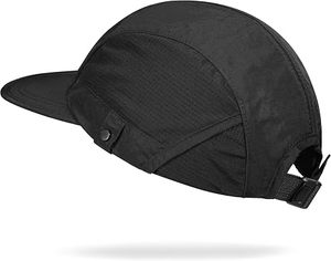 Casquette de baseball unisexe noire à 6 panneaux en maille, réglable avec boucle métallique, respirante, imperméable, décontractée pour l'extérieur, adulte, printemps-été - Product Image 2