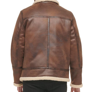 Nouvelle Arrivée 2026 – Blouson en Cuir et Fausse Fourrure Chaud pour Homme – Vêtement Décontracté d'Hiver pour l'Extérieur et la Mode - Product Image 5