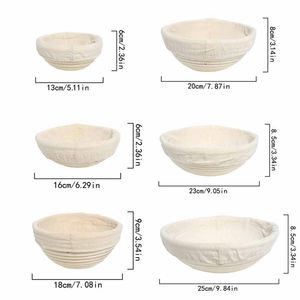 HOT SELLING | Rattan Bread Proofing Basket Handwoven Dough Fermentation for <b>Baking</b> Bowl <b>Kit</b> 2 by Blue Lotus Farm - Product Image 2