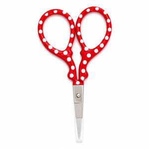 Colorful <b>Floral</b> Embroidery <b>Scissors</b> with Protective Leather Case - Product Image 3