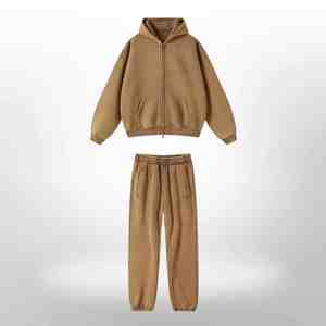 Conjuntos Deportivos Personalizados de Alta Calidad en Poliéster/Algodón, Sudadera con Capucha Vintage, Pantalones Deportivos, Estilo Jogger, Lavado Ácido, Impermeables, Unisex - Product Image 3