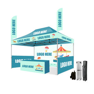 Carpa de Exhibición con Marco de Aluminio Fabricado con Impresión de Logotipo Personalizado, Gazebo para Promoción al Aire Libre con Pared para Ferias Comerciales y Pequeñas Empresas - Product Image 2