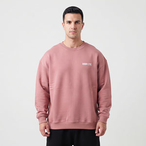 เสื้อสเวตเชิ้ตผู้ชายไซส์ใหญ่ ผ้าหนา 100% คอตตอน ทรงหลวม พิมพ์ลายตามสั่ง ระบายอากาศได้ดี เสื้อผ้าสตรีทแวร์ รับผลิตแบบ OEM ODM - Product Image 1