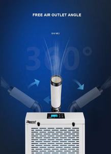 Wholesale 2450W 220V Portable <strong>Air</strong> Conditioner 1200m&sup3;/h Industrial <strong>Cooler</strong> with 8L Water Tank Shiman Manufacturer's DC Fan Motors - Product Image 2