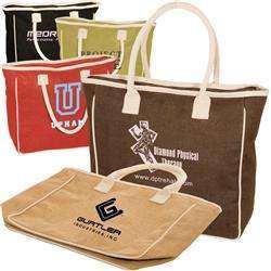 Fashionable Jute Picnic Tote <b>Bag</b> with Custom Branding for Promotional Use - Product Image 3