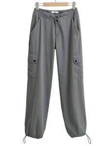 Pantalones Cargo Deportivos de Pierna Ancha y Cintura Alta para Mujer, 100% Algodón, de Secado Rápido, Estilo Casual, para Otoño - Product Image 3