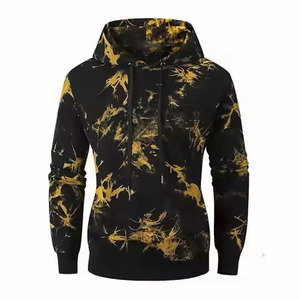 Sudadera con Capucha para Hombre, Corte Holgado, Tie-Dye, Felpa Suave, con Bolsillo Frontal Espacioso, para Otoño, Invierno y Primavera - Product Image 1