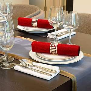 Servilletero Metálico Plateado y Oro Rosa para Decoración de Mesa, Ideal para Bodas y Fiestas - Product Image 2