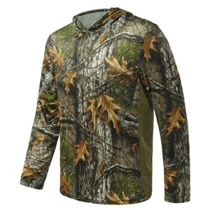 T-shirt à manches longues camouflage de haute qualité avec capuche, respirant, protection solaire, pour la chasse en extérieur - Product Image 2