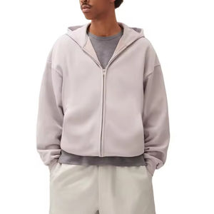 Sudaderas con Cremallera y Cuentas para Hombre, Diseño OEM/ODM, Bordado Personalizado, 100% Algodón, Alta Calidad, Fabricación al por Mayor - Product Image 1