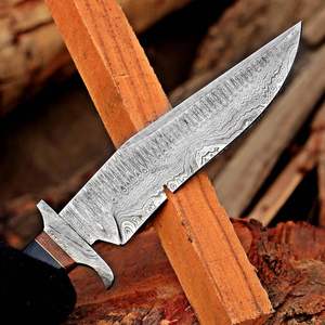 Couteau de chasse artisanal haut de gamme en acier Damas, manche en bois et bois de cerf, idéal pour le camping et la survie en extérieur – Vente chaude - Product Image 3