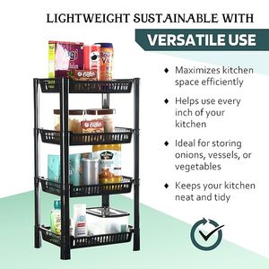 Panier de rangement compact en métal maillé, étagère de salle de bain durable - Product Image 1