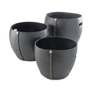 Cesta Multiusos de Caucho Reciclado, Duradera, Hecha a Mano, Maceta para Flores, Decoración Sostenible para el Hogar, Organizador de Almacenamiento para Jardín - Product Image 1