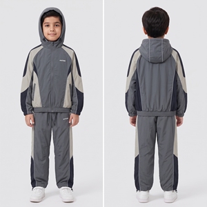 Ensemble assorti 2 pièces pour filles, tissu écologique, lavage vintage, tenue de sport, vente en gros directe usine - Product Image 2