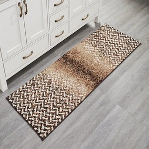 Tapis de bain de luxe 100 % coton, épais, doux, super absorbant, antidérapant, facile d'entretien, compatible sèche-linge, pour un confort ultime moderne à la maison ou à l'hôtel - Product Image 3