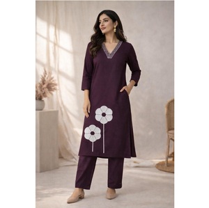 High Quality Geometric Printed Fabric Kurti Stylish Summer Wear kurti Indian Ethnic Apparel For Global Wholesale Markets - Product Image 1