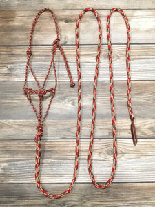 Adjustable Rope Horse Halter with Matching Lead 2 Knot <b>Braided</b> Design OEM ODM Horse Riding Equipment - Product Image 3