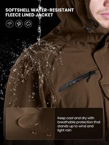 Factory Wholesale Price <b>Men</b> Softshell <b>Jacket</b> for Casual Wear High Quality <b>Long</b> Sleeve <b>Men's</b> Softshell <b>Jacket</b> With Custom Logo - Product Image 5