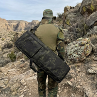 Étui souple pour fusil de 33 pouces et 39 pouces, sac tactique pour fusil long, étui de transport rembourré en mousse alvéolée avec poches pour chargeurs, pour la chasse en extérieur