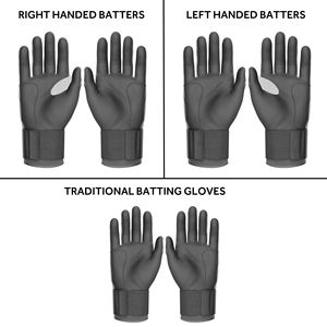 Gants de frappe de baseball pour adultes QASWA SPORTS, couleur personnalisée, ambidextres, fermeture VELCRO, respirants, séchage rapide, en cuir - Product Image 6