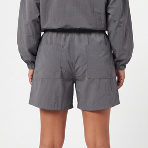 Shorts amples coupe-vent pour femme, décontractés, 100 % nylon polyester, coupe ample, style urbain, pour l'été, la course, avec cordon de serrage à la taille - Product Image 2