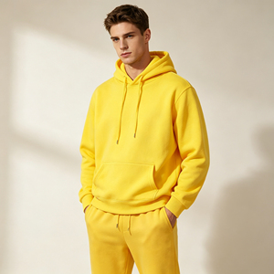 AMCLEVER Unisex Gray Hooded <b>Waterproof</b> <b>Tracksuit</b> Full Length Regular Fit Solid Color Casual Sweatshirt Front Side Pockets Summer - Product Image 5