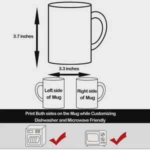 Mug en céramique personnalisé avec logo et photo, sublimation, compatible micro-ondes et lave-vaisselle, emballage cadeau pour cadeaux d'affaires, usage domestique ou bureau - Product Image 2